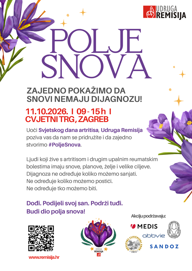 Foto: Udruga Remisija, vizual za kampanju "Ostvari svoje snove"