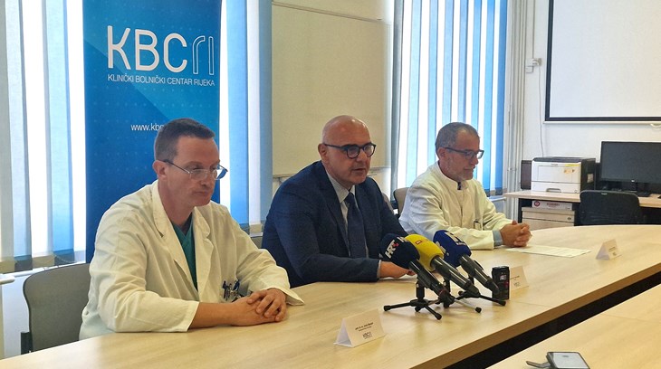 Alen Ružić (u sredini)                              Foto: KBC Rijeka