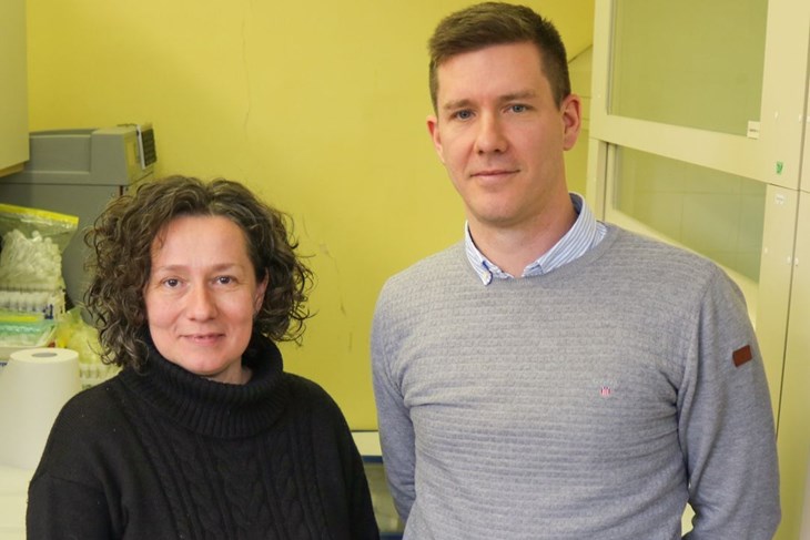 Željka Fiket i Mavro Lučić                       FOTO: Institut Ruđer Bošković