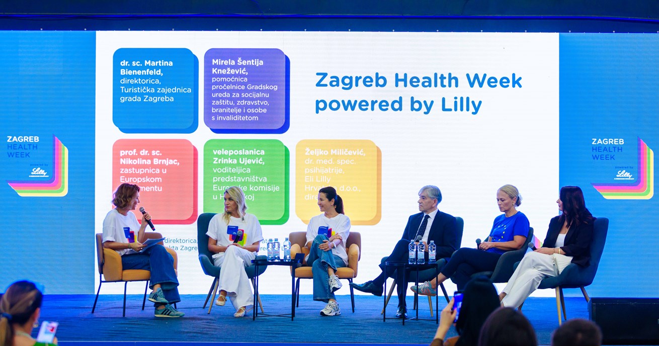 Manuela Šola, Nikolina Brnjac, Martina Bienenfeld, Željko Miličević, Zrinka Ujević i Mirela Šentija Knežević     Foto: Zagreb Health Week