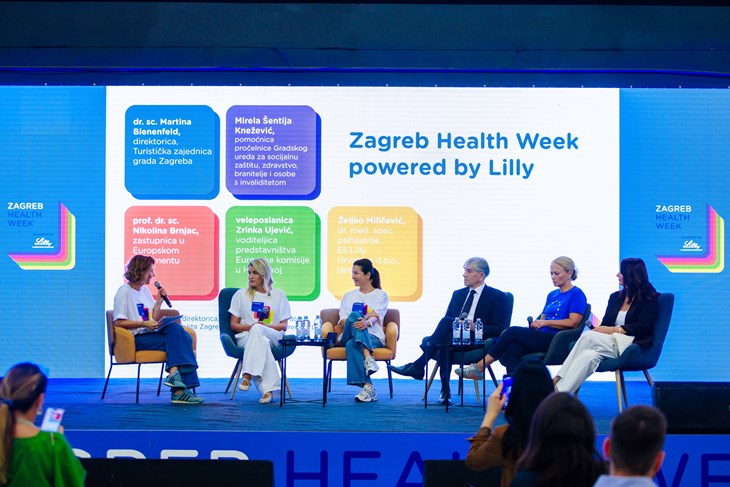 Manuela Šola, Nikolina Brnjac, Martina Bienenfeld, Željko Miličević, Zrinka Ujević i Mirela Šentija Knežević     Foto: Zagreb Health Week
