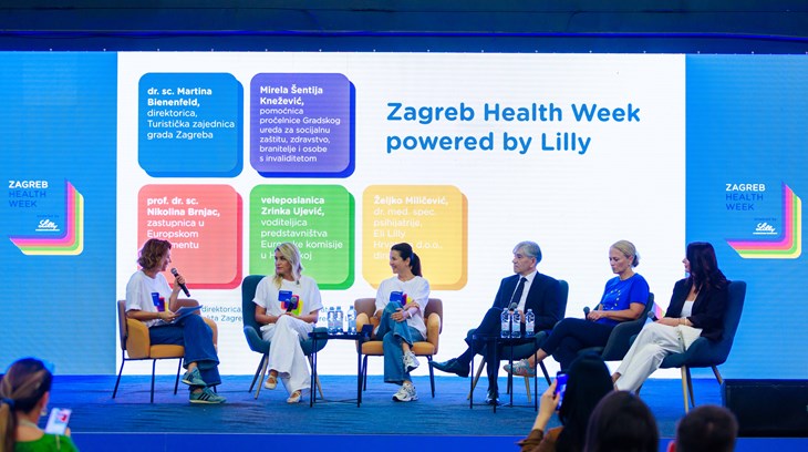 Manuela Šola, Nikolina Brnjac, Martina Bienenfeld, Željko Miličević, Zrinka Ujević i Mirela Šentija Knežević     Foto: Zagreb Health Week