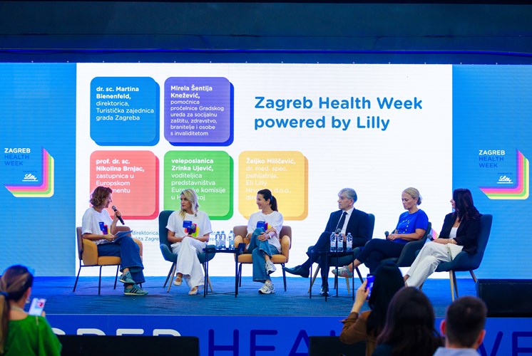 Manuela Šola, Nikolina Brnjac, Martina Bienenfeld, Željko Miličević, Zrinka Ujević i Mirela Šentija Knežević     Foto: Zagreb Health Week